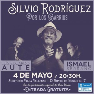 Silvio Rodríguez canta gratis en Vallecas