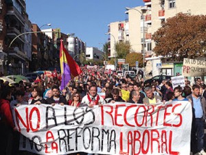 Hoy hace 7 años de la huelga general del 14-N contra los recortes y la Reforma Laboral.7000 personas secundaron la manifestación unitaria más multitudinaria celebrada en San Sebastián de los Reyes y Alcobendas