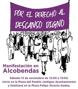 descanso manifestacion